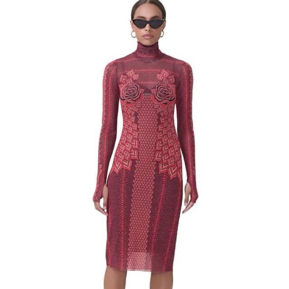 Shona Dress - Rouge Guilded Rose